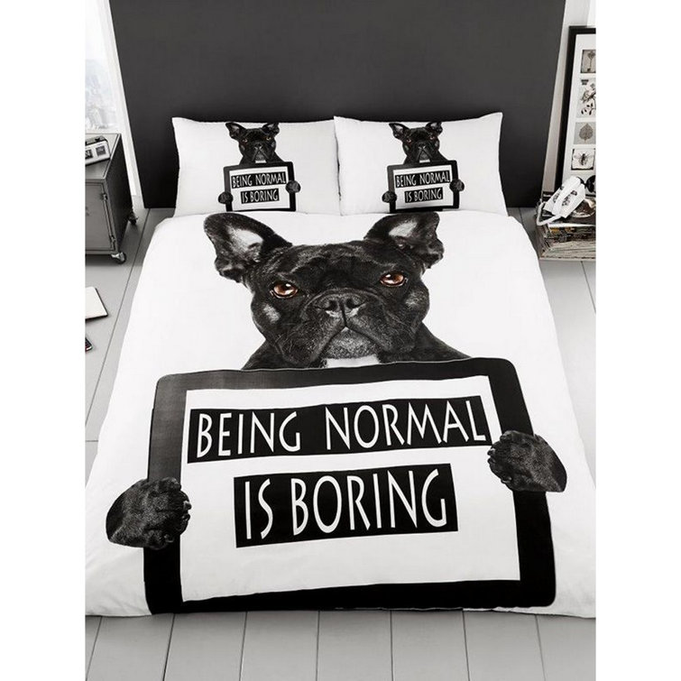 Maturi Malinda Black/White Reversible Duvet Cover Set Wayfair.co.uk